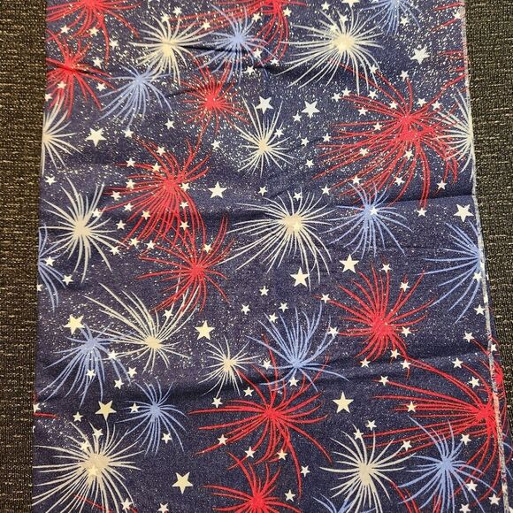 Star Bursts Fabric Sewing Holiday Inspirations Stars Glitter - Picture 1 of 4